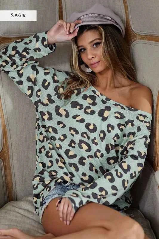 BiBi Leopard Hacci Knit Top SAGE 1b2a8cc84d364637b987325941d44127-Max-Origin
