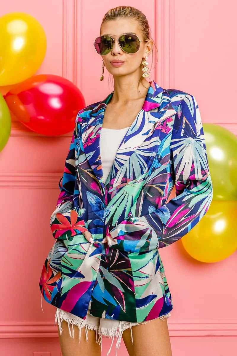 BiBi Thin Satin Tropical Single Blazer 1b6c5902f1844eedbcabef697be0ec0a-Max-Origin