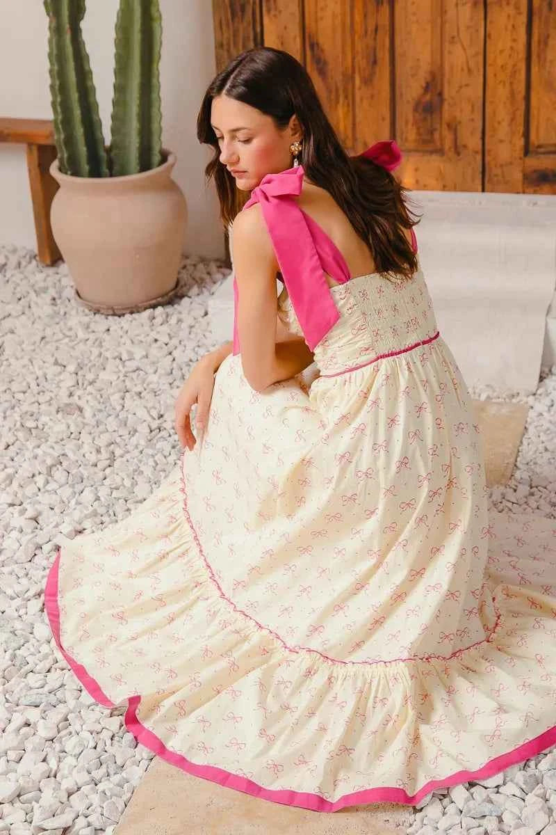 SO ME Ribbon Flowy Maxi Dress with Contrast Trim 1b829377bc1546c585e8248aceece9bb-Max-Origin