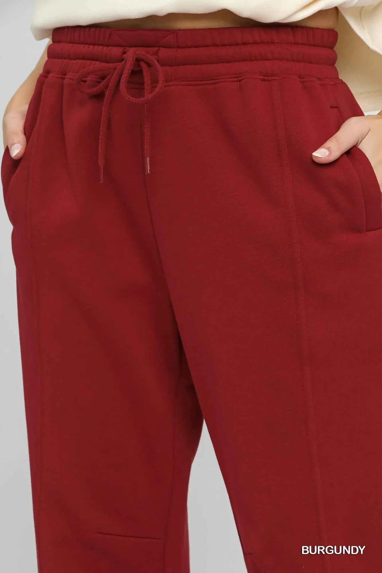 Umgee Fleece Jogger Pants with Drawstring 1b85ad60-af50-4417-947a-25f37d92a85b-Max-Origin