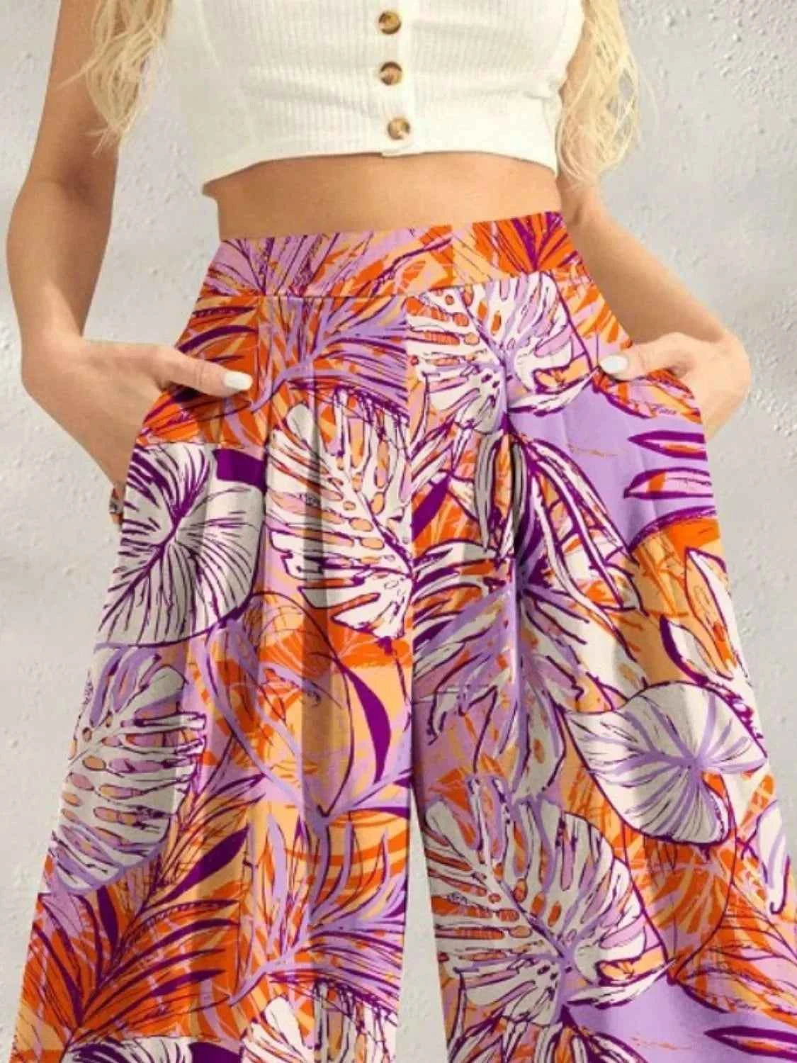 Printed Wide Leg Pants 1bc56b26-9028-4540-adc5-50b4fc0a18c6-Max-Origin