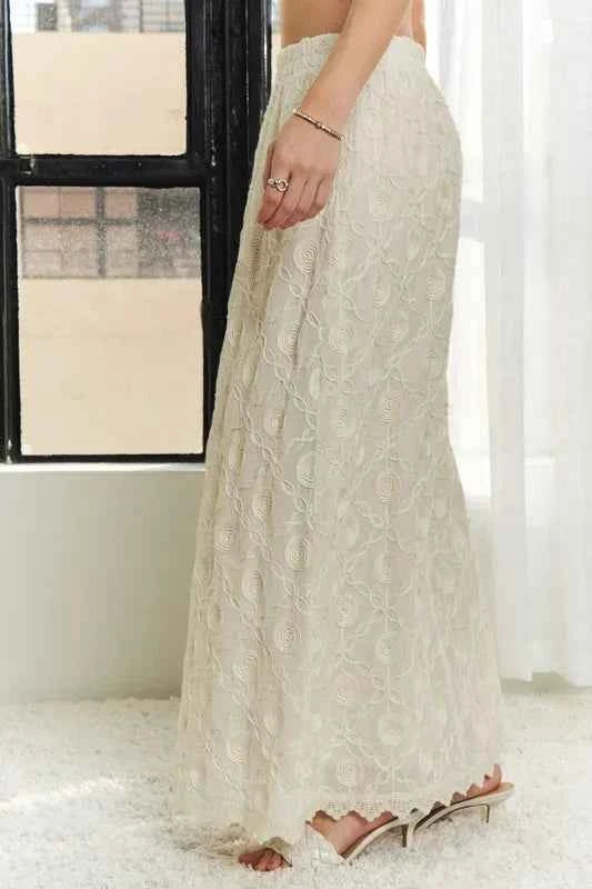 ADORA Elastic Waist Applique Maxi Skirt 1bcb0d64fac84614871874029891bee2-Max-Origin