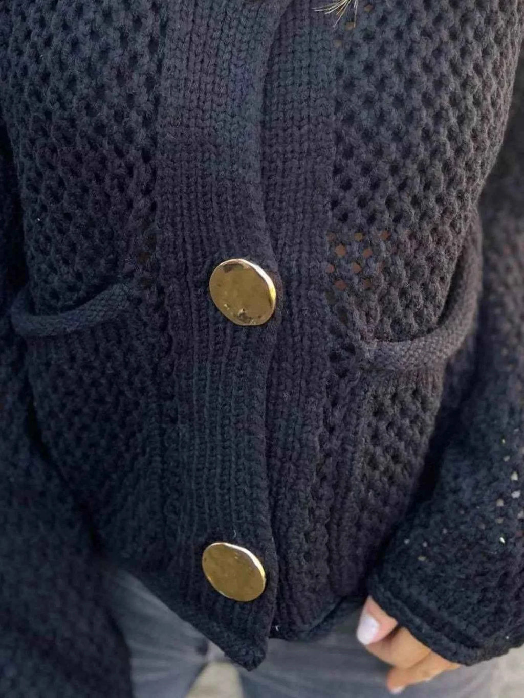 Crochet Button Up Long Sleeve Cardigan 1be19ce5-16cb-4a6d-a4a2-3ea98c487784-Max-Origin