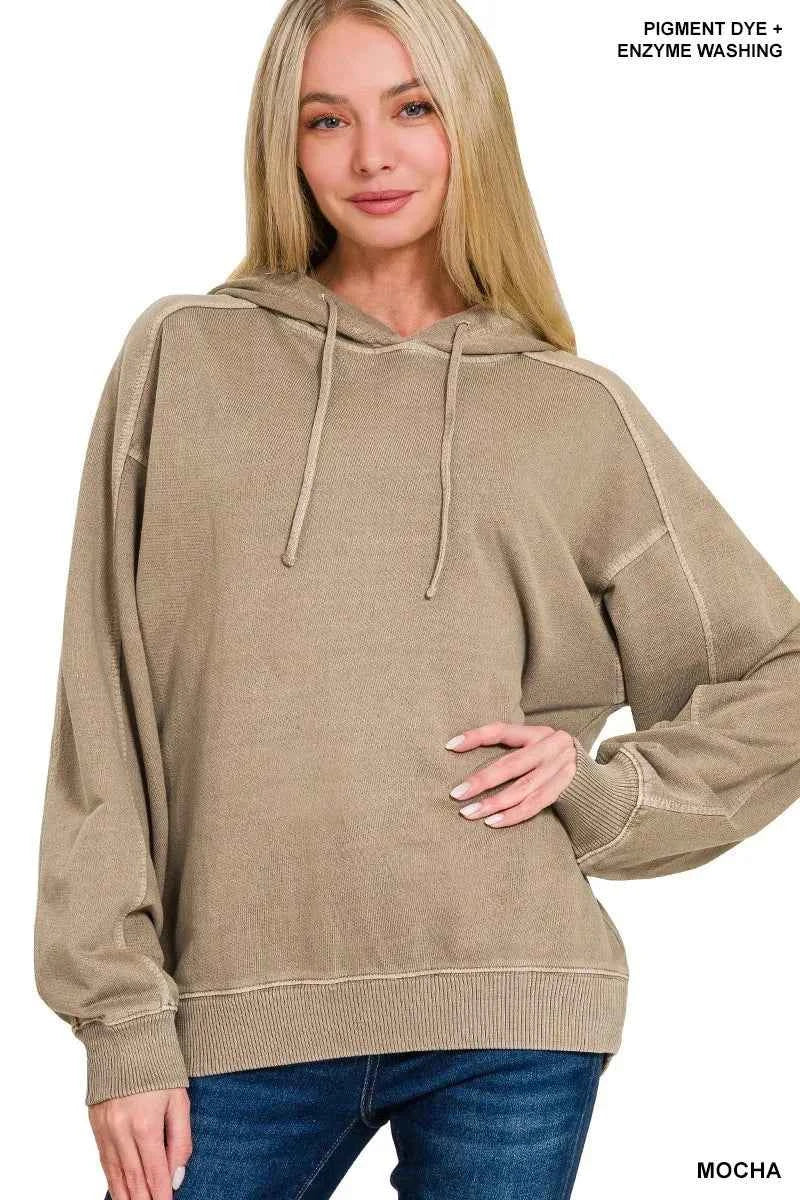 French Terry Pigment Dye & Enzyme Washing Hoodie 1bf47680-b004-4556-8591-e5c6d1aaa6ef-Max-Origin
