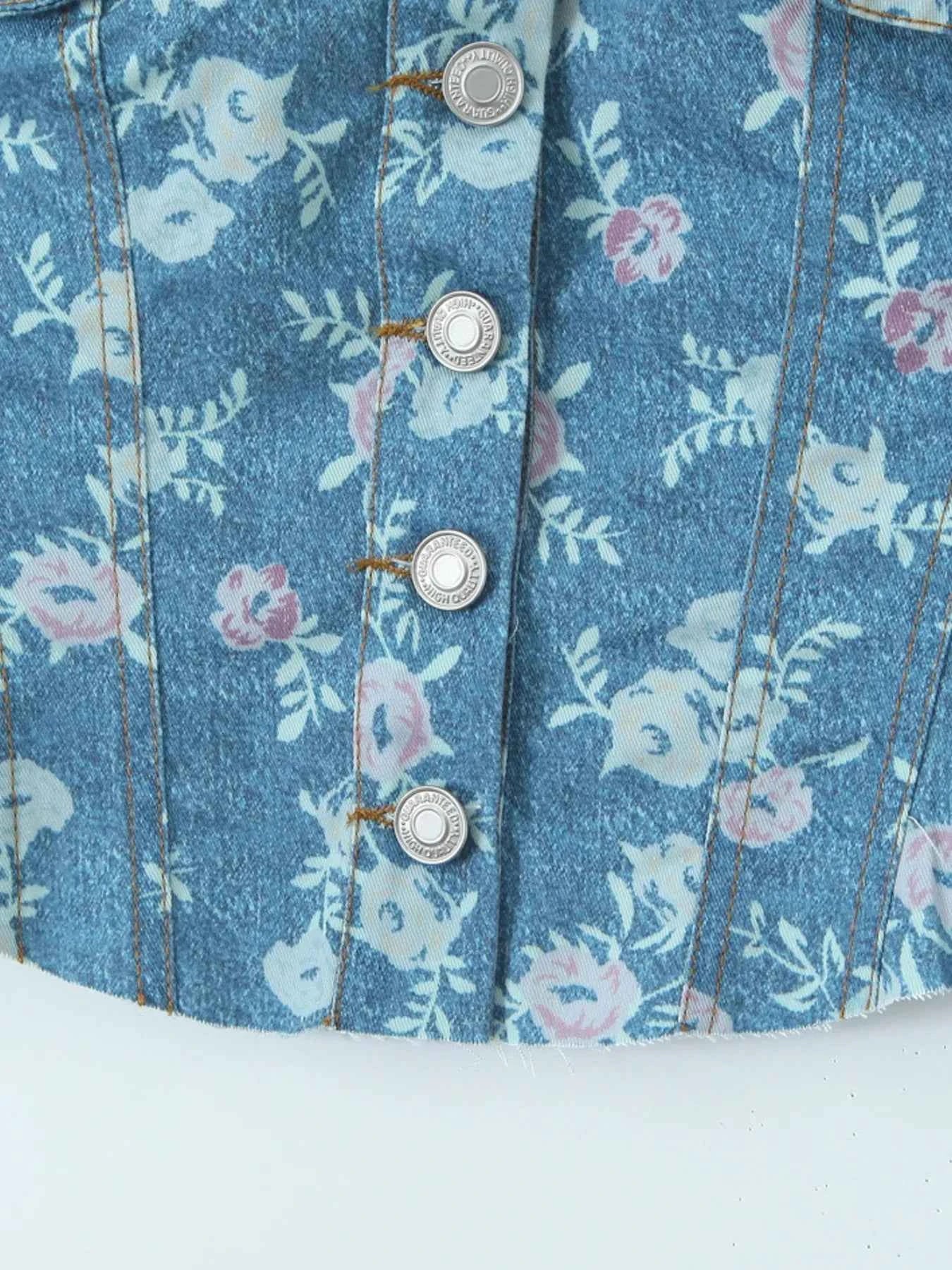 Floral Print Strapless Top and Skort Denim Set 1bf5ead72f884a958c035d541cc17a7d-Max-Origin