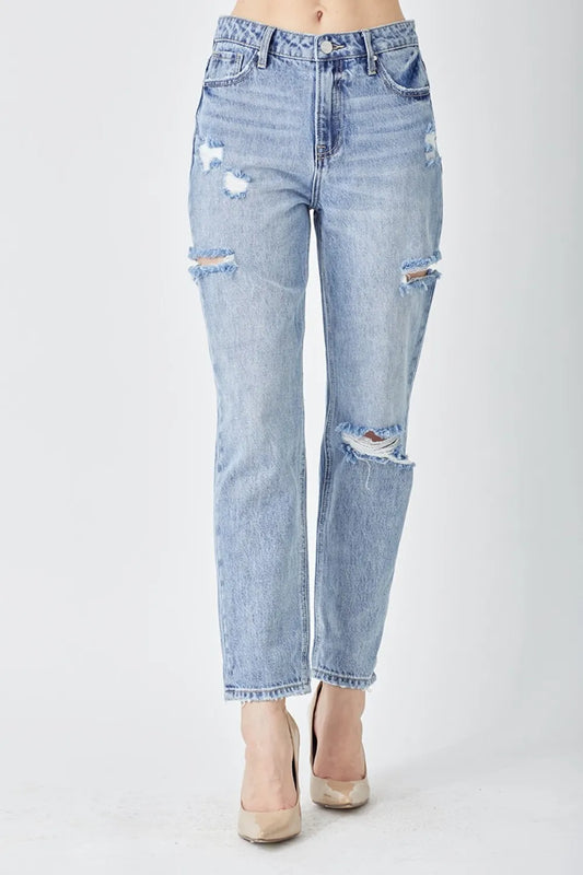 RISEN Distressed Slim Cropped Jeans Medium 1bf8bb86-d44a-4208-b6ff-181ddc6efd37-Max