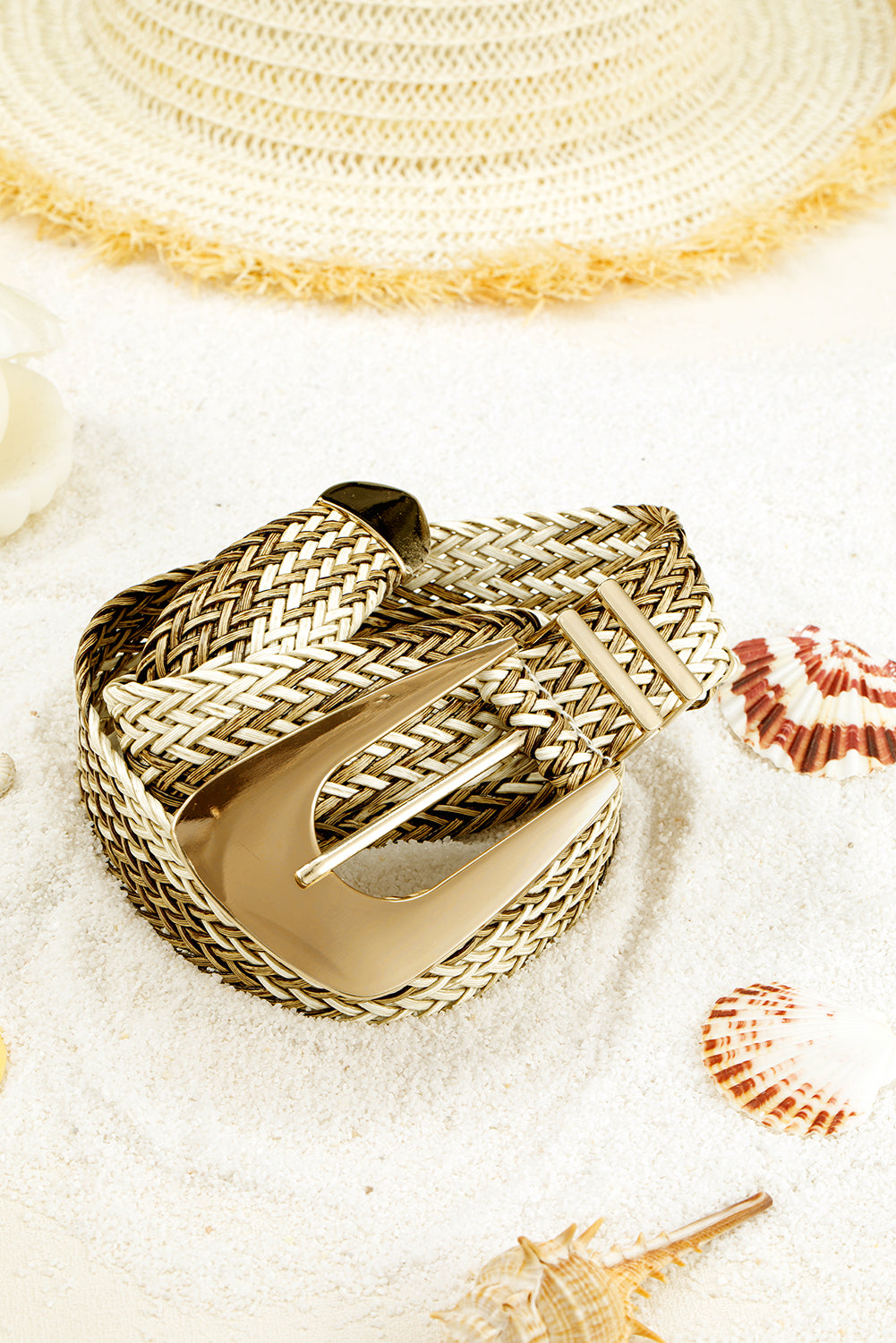 Camel Bohemian Woven Thin Waist Belt 1bfc6de86c951fe5