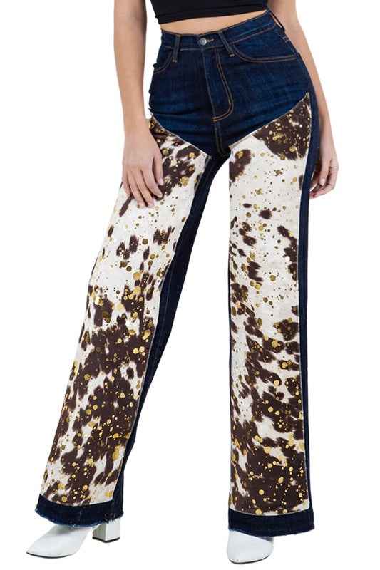Rodeo Wide Leg Jean in Dark Wash Dark Wash 1c100f61-eebb-4440-8a22-6ef2a98e0e64