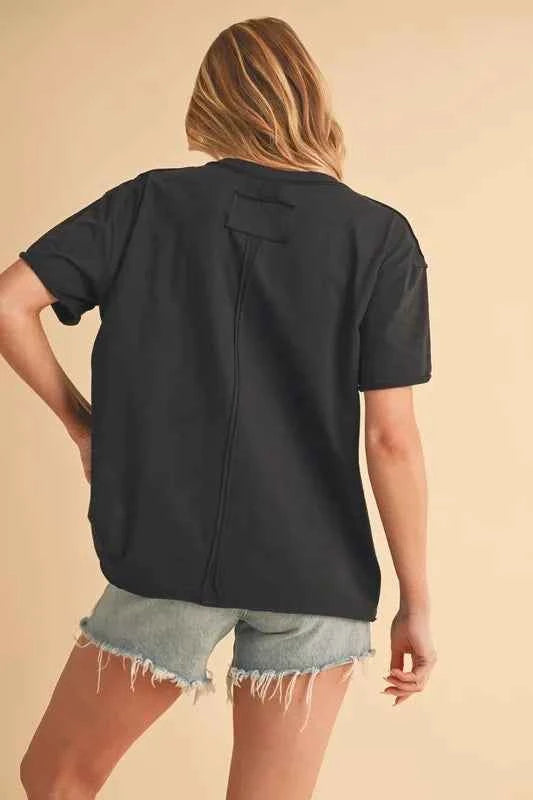Aemi+Co V-Neck Short Sleeve T-Shirt 1c152a9d706e4d71bf7f0f0841617816-Max-Origin