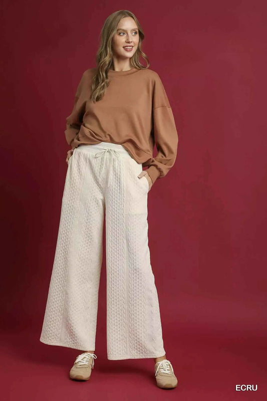 Cable Knit Textured Wide Leg Pants 1c22aad1-ffe5-42e5-8498-f8fa3d9e0b15-Max-Origin