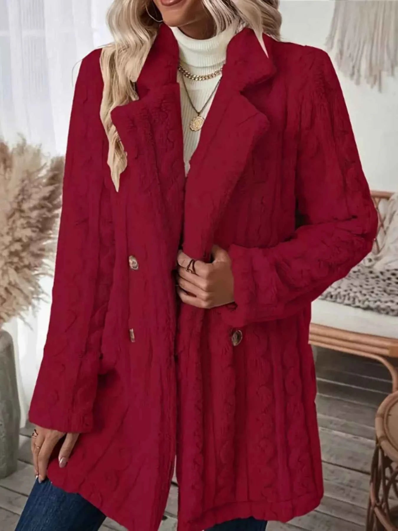 Cozy Faux Shearling Double-Breasted Outerwear 1c54475279c54f2cae8cc75859e60c32-Max-Origin