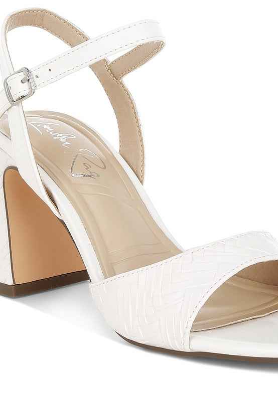 Elana Textured Faux Leather Heels 1c8803d9-e745-4daf-97ed-1ec431dfa984