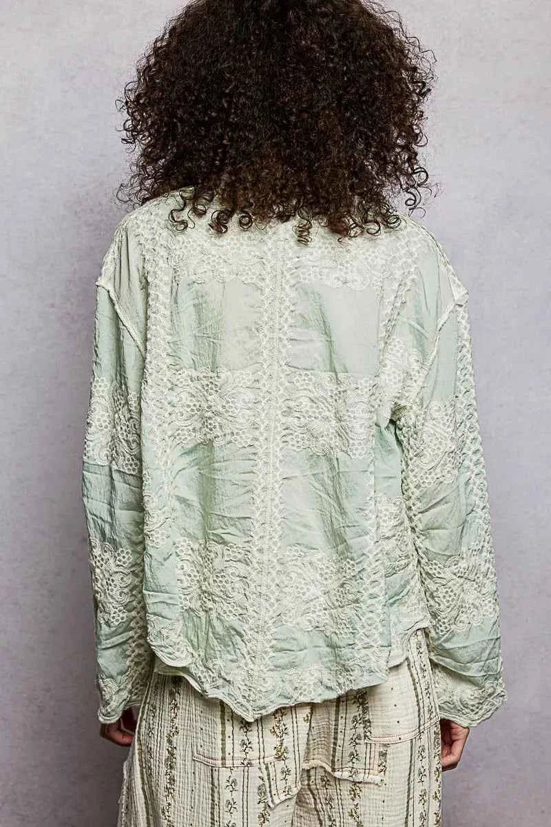 POL Embroidery Button Down Long Sleeve Shirt 1c91610a-4c36-4d8d-b9aa-b9b948d4ee3f-Max-Origin