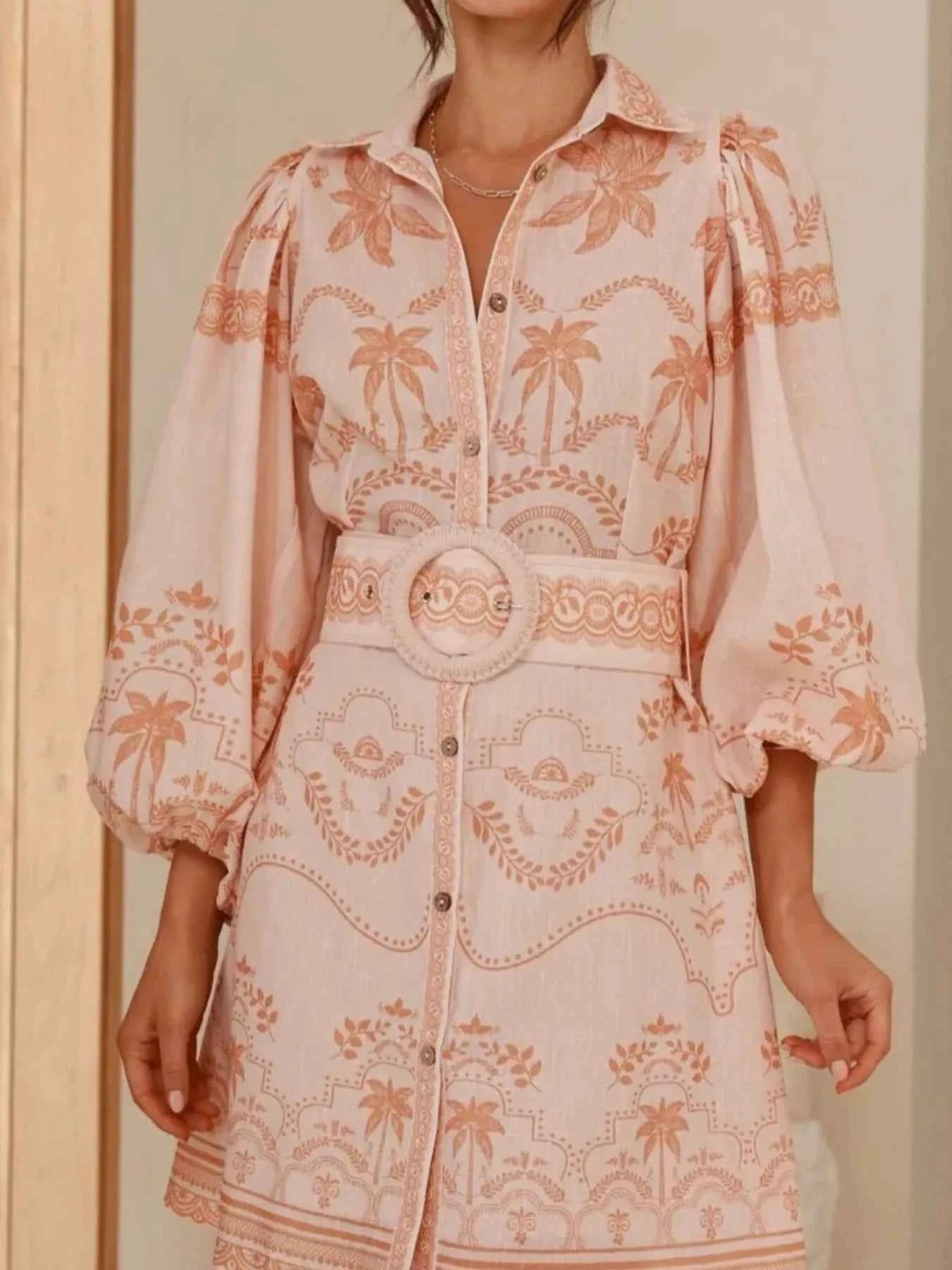 Printed Button Down Shirt Dress with Belt 1cabe698-6613-4c10-af76-42c2e7daf32d-Max-Origin