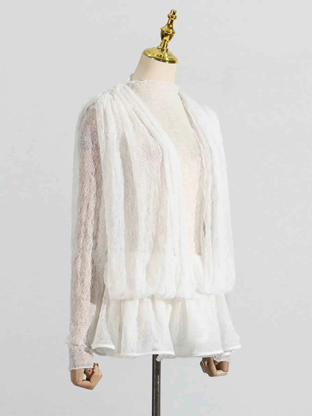 Ruffled Hem Lace Mini Dress 1cafa0cd39d34ead9d7905c185f7a6a9-Max-Origin