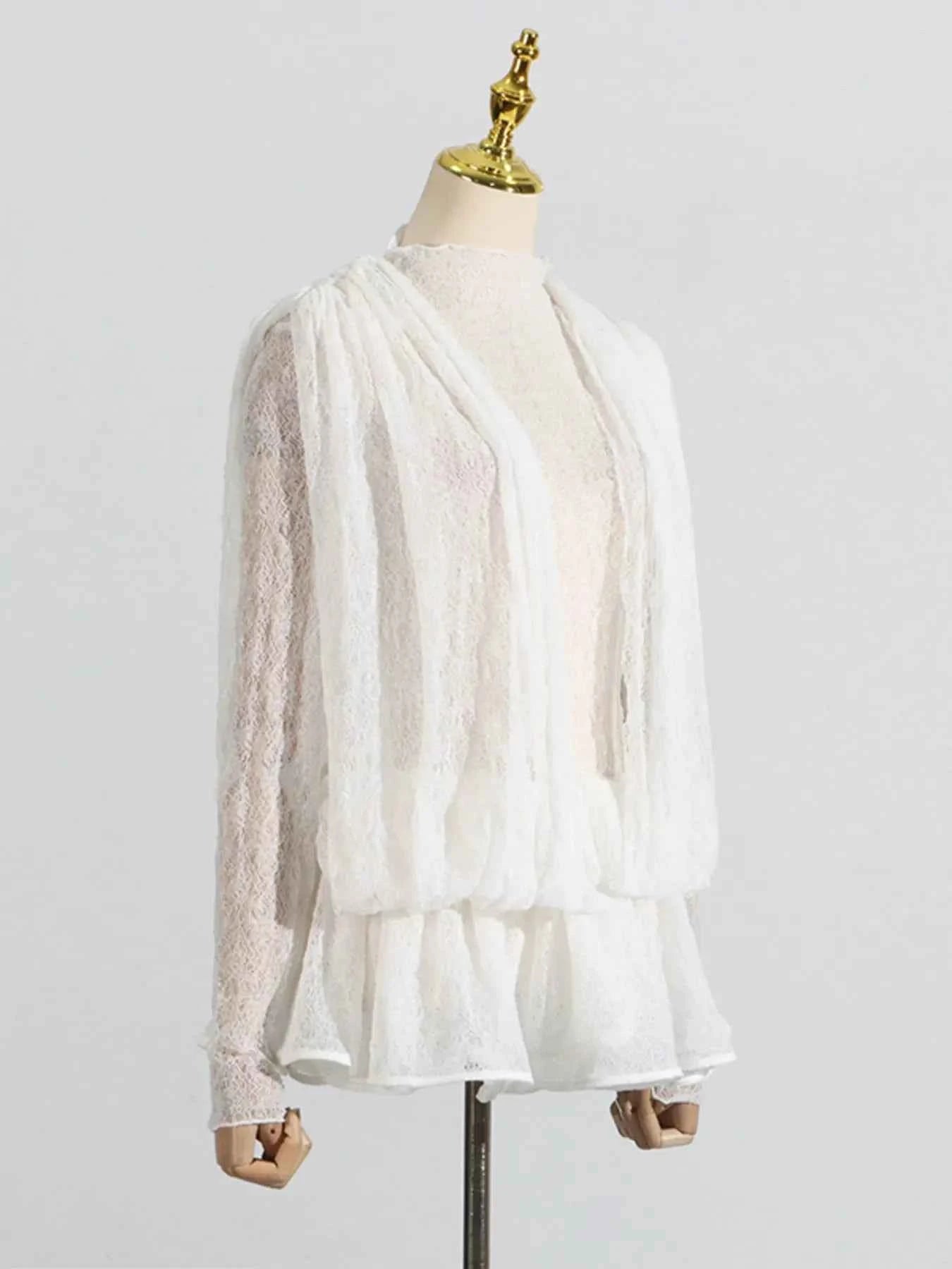 Ruffled Hem Lace Mini Dress 1cafa0cd39d34ead9d7905c185f7a6a9-Max-Origin