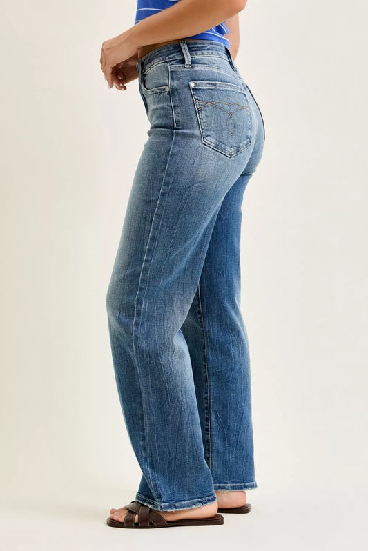 Judy Blue Mid Rise 90s Straight Jeans 1cb997db-2237-4b8c-bec4-33c3511800ff-Max-Origin