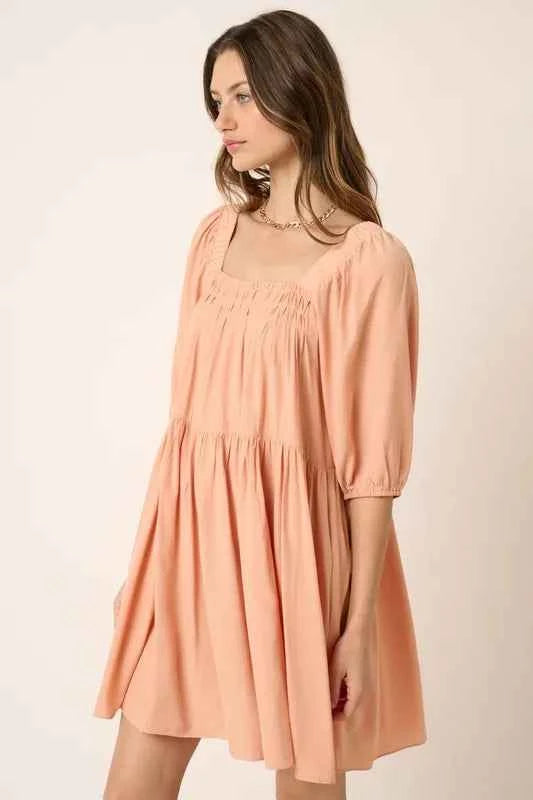 Mittoshop Pintuck Detail Tie Back Mini Dress 1cc17dfe-39ce-4214-8ba8-a9c0cfe814d1-Max