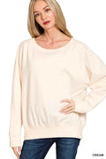 Zenana Fleece Boat Neck Sweatshirt CREAM 1cca47894c6d432ea70b13df92d75f44-Max-Origin