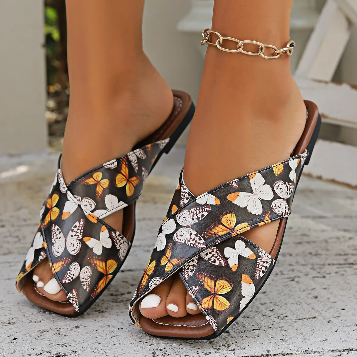 Peep Toe Flats Sandals 1cd760a5-bba9-4dd7-af8b-118d0f6e13dc-Max-Origin