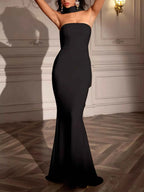 Tube Mermaid Maxi Dress with Scarf Detail 1cda3d78bd6c4052912956665456b0be-Max-Origin