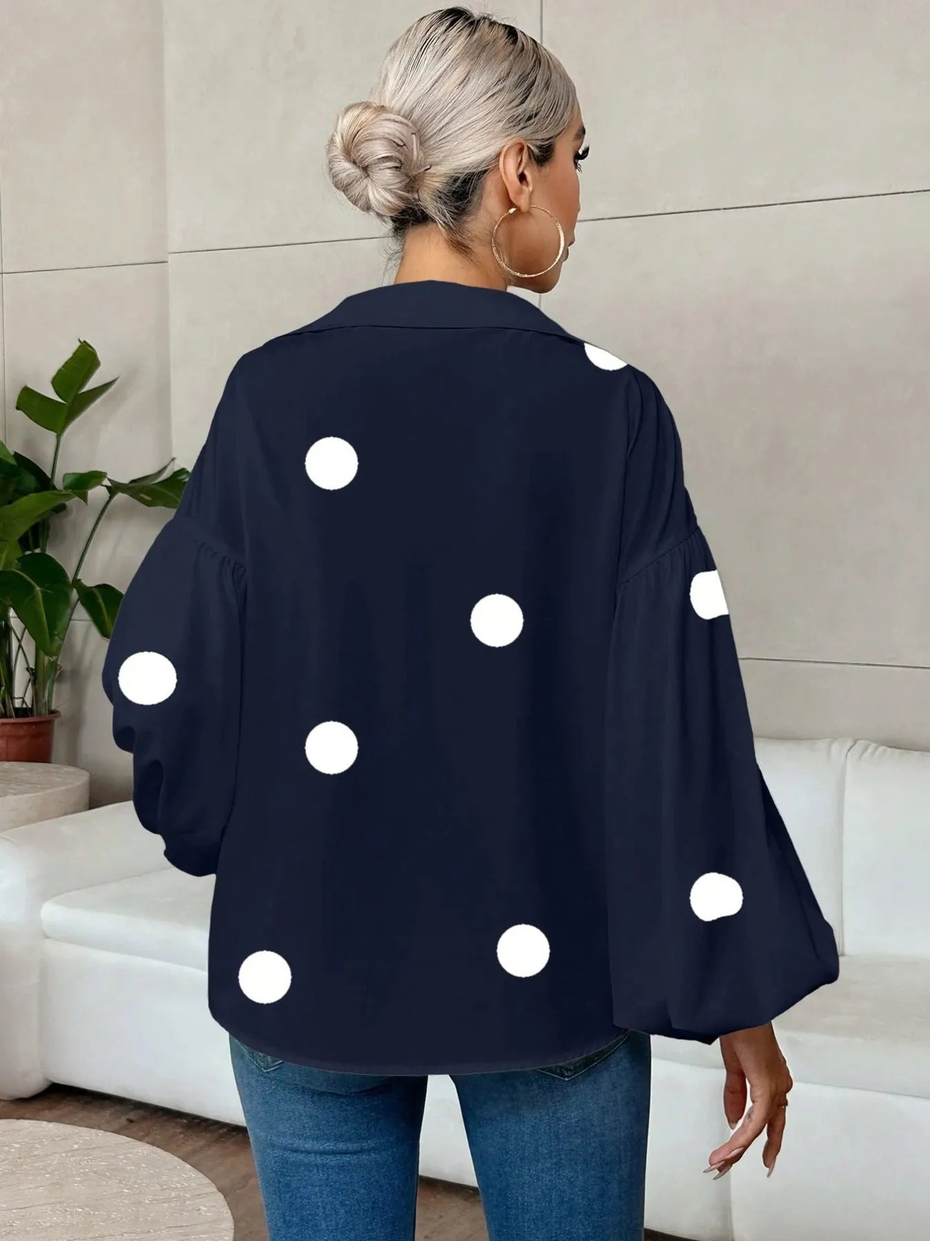 Polka Dot Balloon Sleeve Blouse 1ce21aa269134c9f8fb43a29841ea8f4-Max-Origin