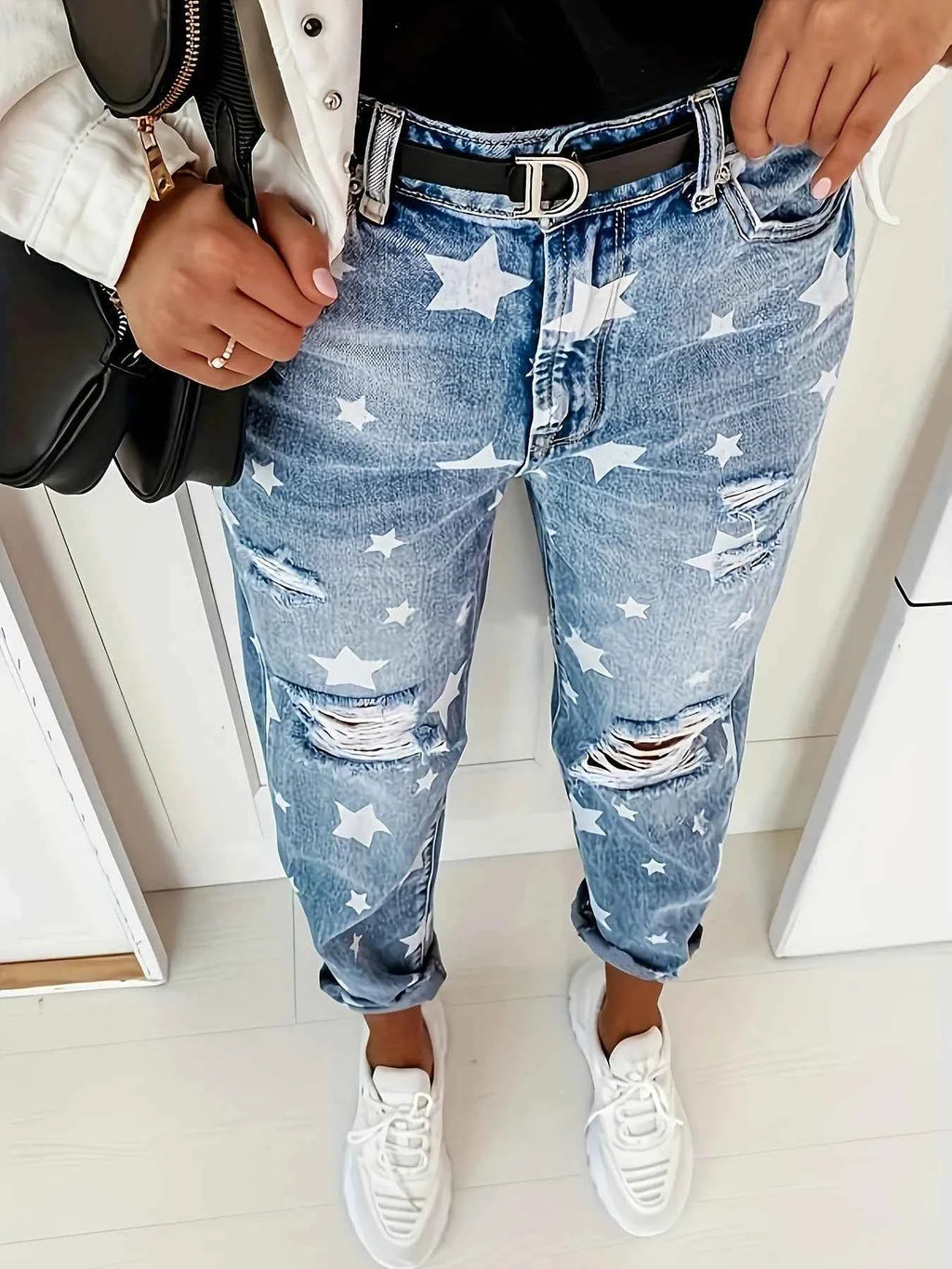Star Print Distressed High Waist Boyfriend Jeans Light Blue 1ce7313b289845e887ebadc96d0e71e7-Max-Origin