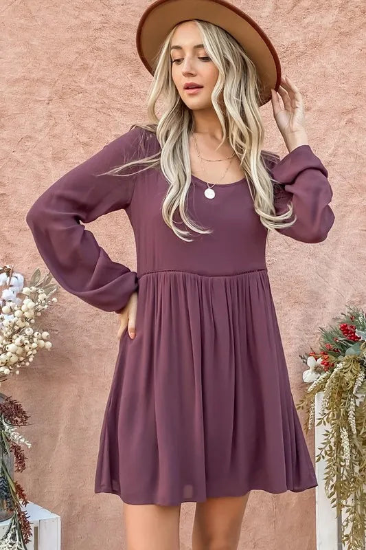 And The Why Back Lace Button Down Detail Bell Sleeve Dress 1cf205c47c0e4cc6acac16b5ba64a6e0-Max-Origin