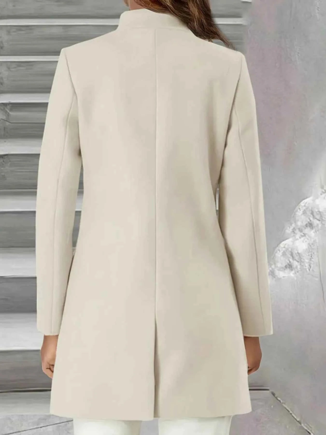 Single-Breasted Stand Collar Coat with Pocket 1cfb906bcb7d4c8d8ad78b219ed8b3d2-Max-Origin