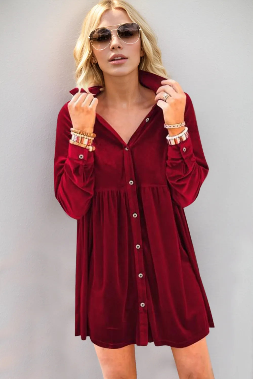 Oh Full Size Collared Neck Long Sleeve Mini Dress 1d043a54-bcda-4c02-91d9-83f64a147cd7-Max