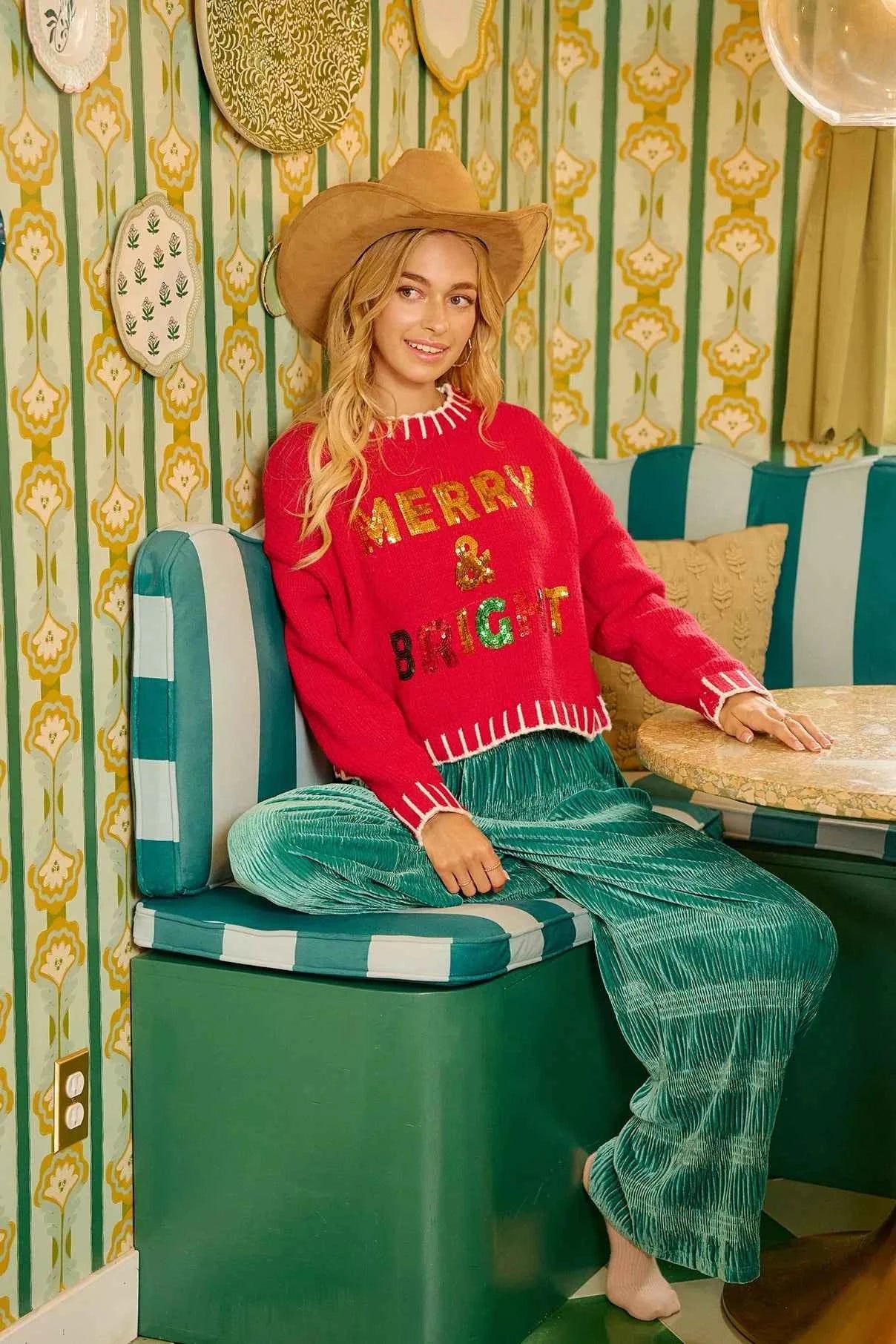 BiBi Christmas Theme Sequin Lattering Sweater 1d0af130ff0a4570a41addf0df821b54-Max-Origin