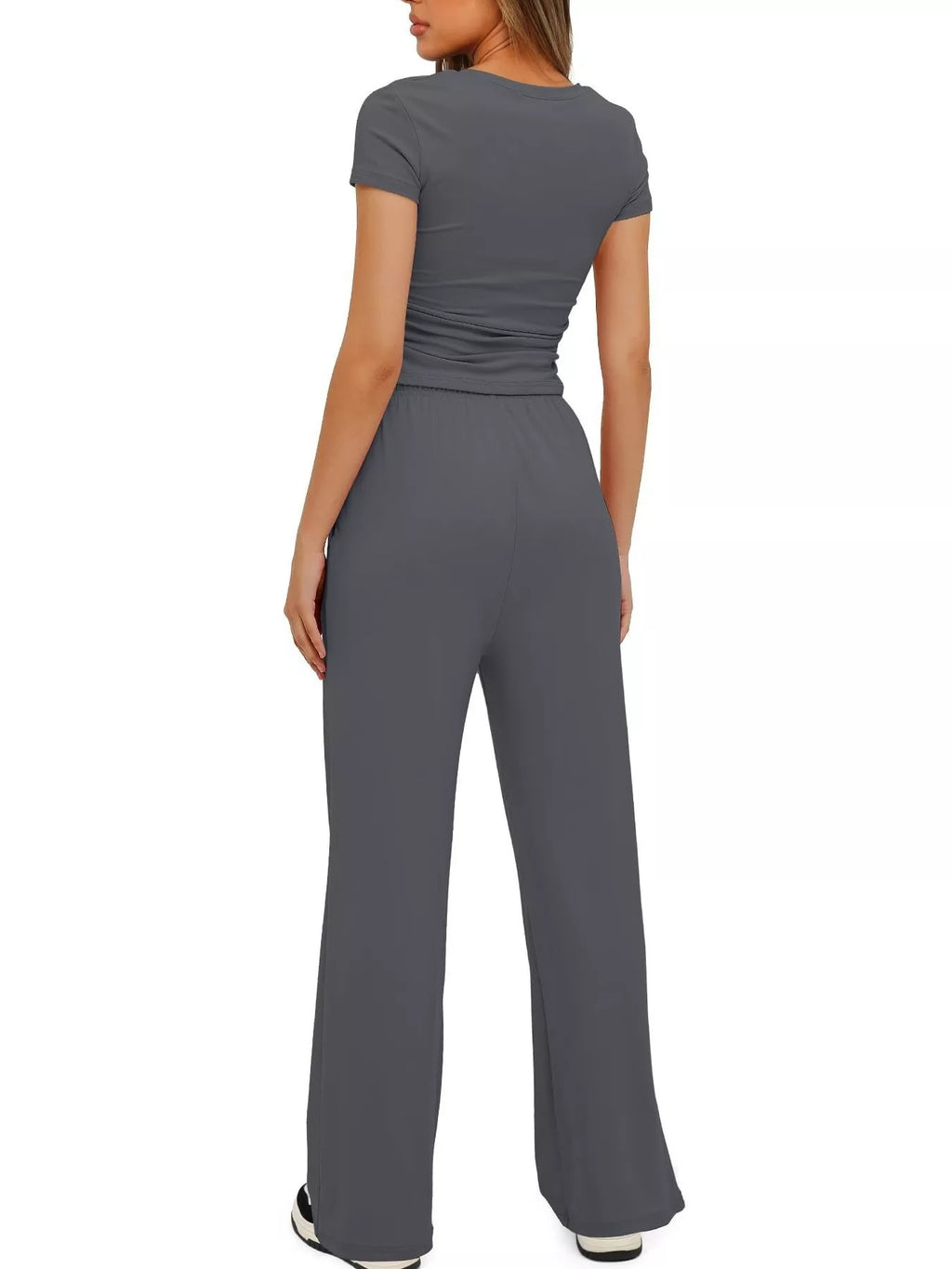 Round Neck Short Sleeve T-Shirt and Pants Set 1d1c35af46a643d0b93266817c3da55d-Max-Origin