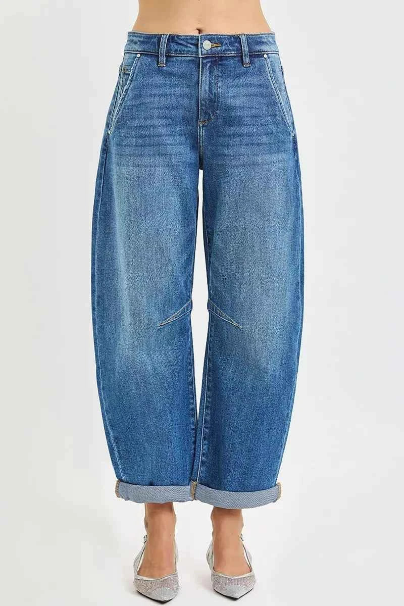 RISEN Slouchy Cropped Barrel Jeans With Cuffed Hem 1d1dc82a902d4a89a28f8277cec4ee18-Max-Origin