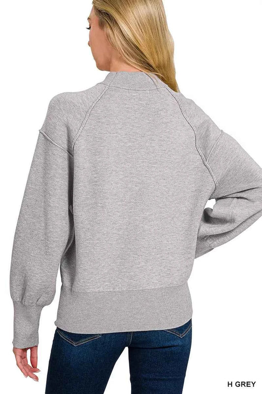 Viscose Mock Neck Exposed Seam Sweater 1d1f1341-d675-477c-8e4e-0c9984eeda2f-Max-Origin