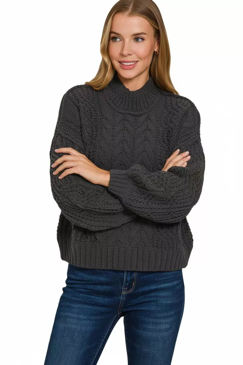 Zenana Cable-Knit Ribbed Turtleneck Sweater 1d4df16e-3767-4eed-9685-29517ed9a7cc-Max-Origin