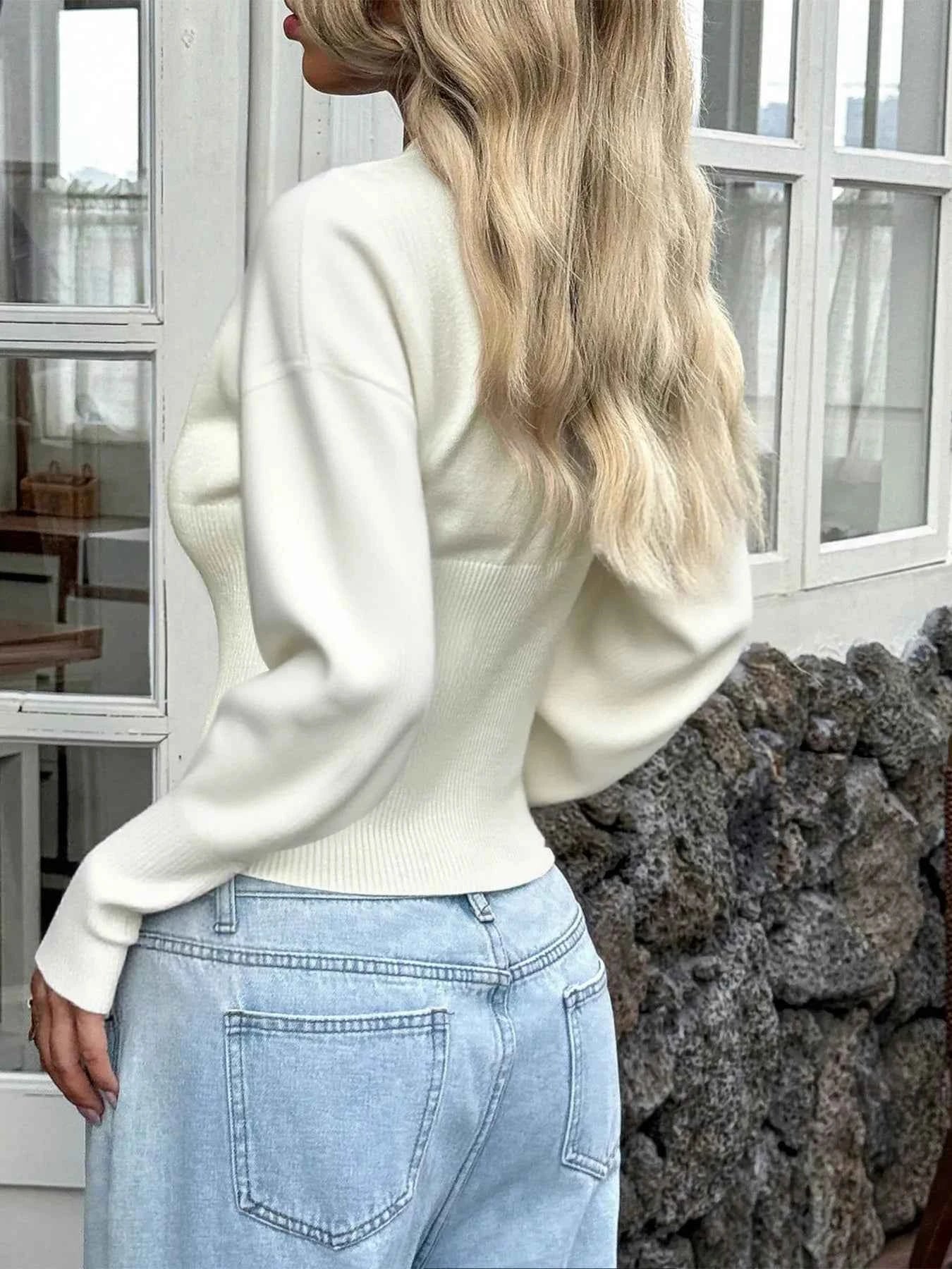 Button-Front Cropped Knit Cardigan 1d692ef1759b4331b97859b3fb8ac232-Max-Origin