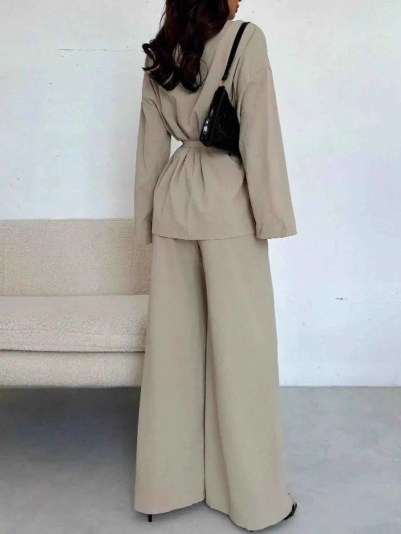 Front Tied Shirt and Wide-Leg Pants Set 1d70c2a2-3bce-4e2a-ad26-d2b41acfe705-Max-Origin