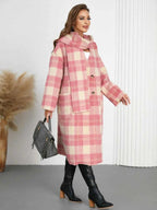 Plaid Button Up Long Sleeve Coat 1d7ad396-3f6f-4254-8d88-1e47691e7b85-Max