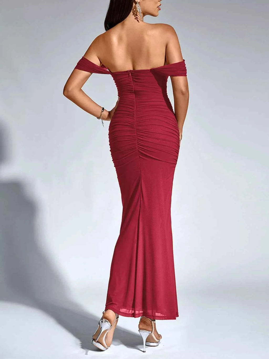 Off-Shoulder Ruched Mermaid Maxi Dress 1d7d7607-d16e-487b-9d2a-c0eb5ae31881-Max-Origin