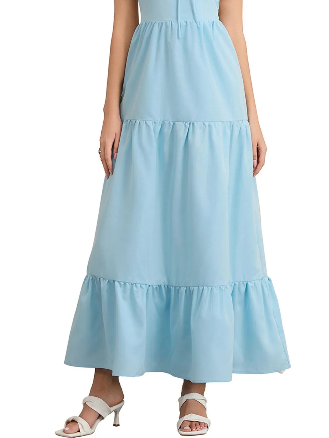 Tiered Lace Up Spaghetti Straps Maxi Dress 1d8d2320-3dbe-4d80-91e5-db9bae66dcfe-Max-Origin