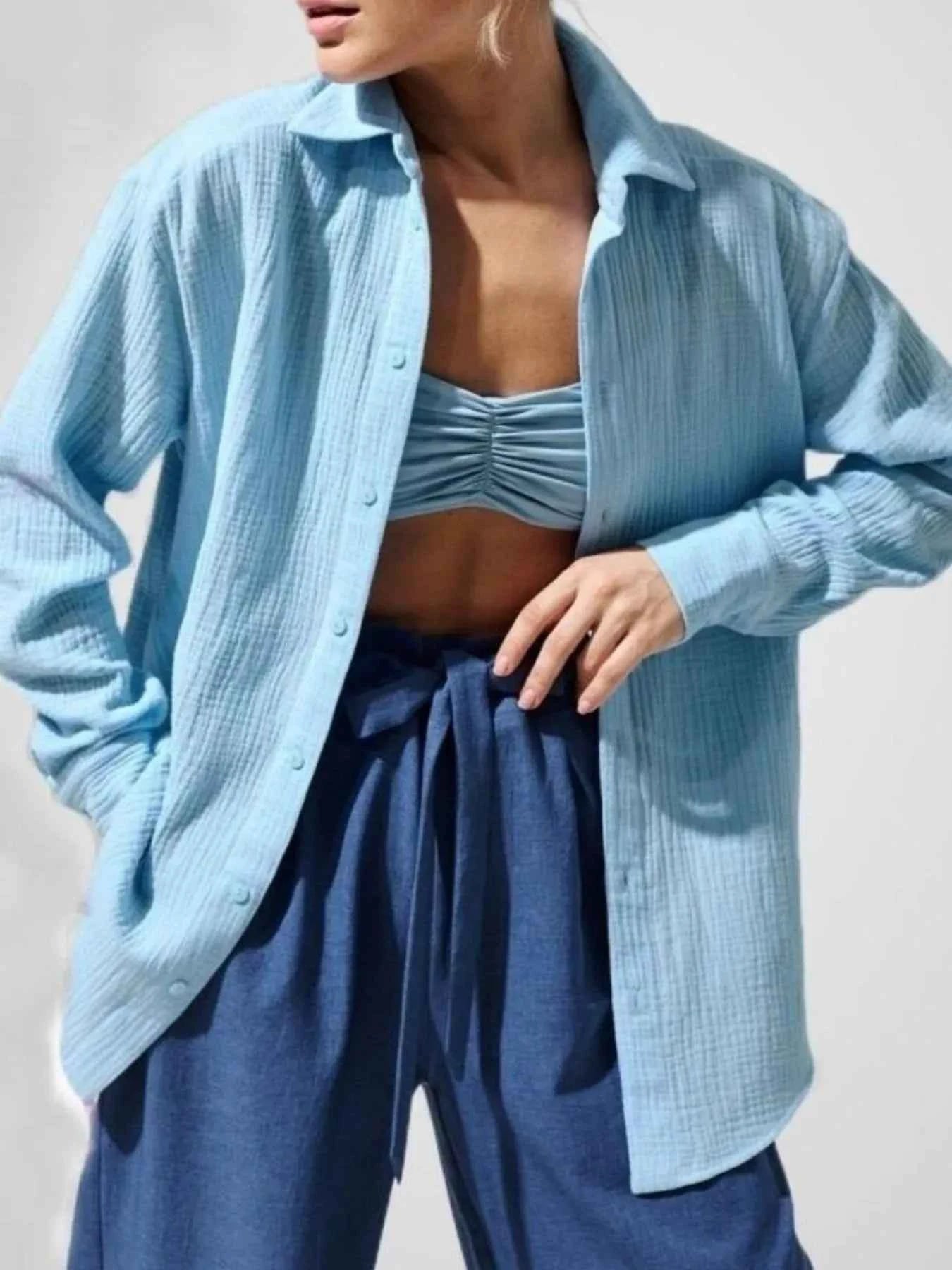 Button Up Long Sleeve Texture Shirt 1dc8f5a1-8b1f-4d19-ab1f-9109aa3f4f97-Max-Origin