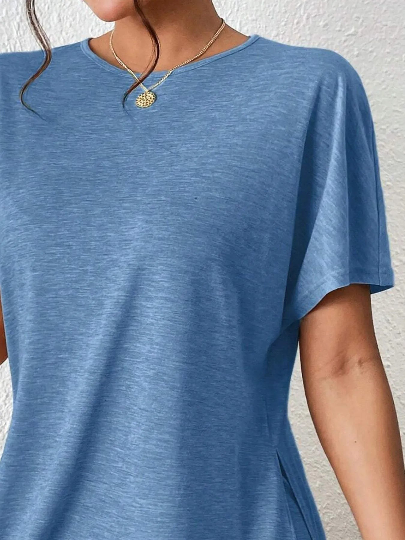 Casual Round Neck T-Shirt and Shorts Set 1dce0060-ae5d-4b97-aac8-3948955bcd34-Max-Origin