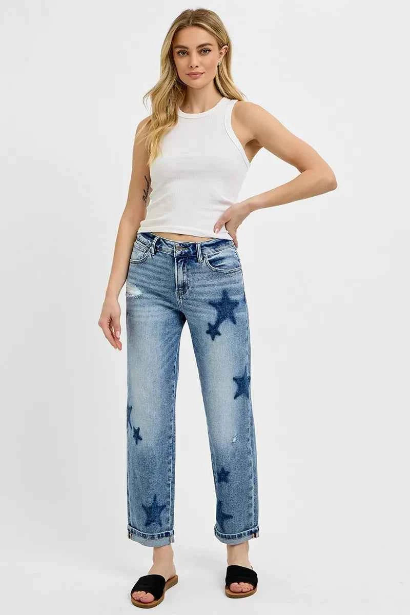 RISEN Full Size Mid Rise Boyfriend Star Shadow Detail Cuffed Jeans Plus Size 1dd8abe285d14da6bbe28443048b6162-Max-Origin