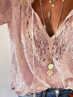 Lace Tie-Neck Blouse 1defe4b8-3d08-483e-8f42-f528088cd6f5-Max-Origin