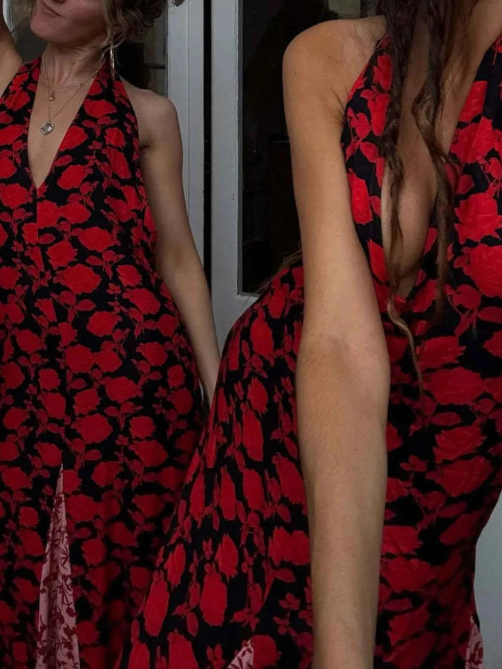 Backless Halter Neck Polka Dot Maxi Dress 1e13a009-ff27-4741-b755-5691b82978b2-Max-Origin