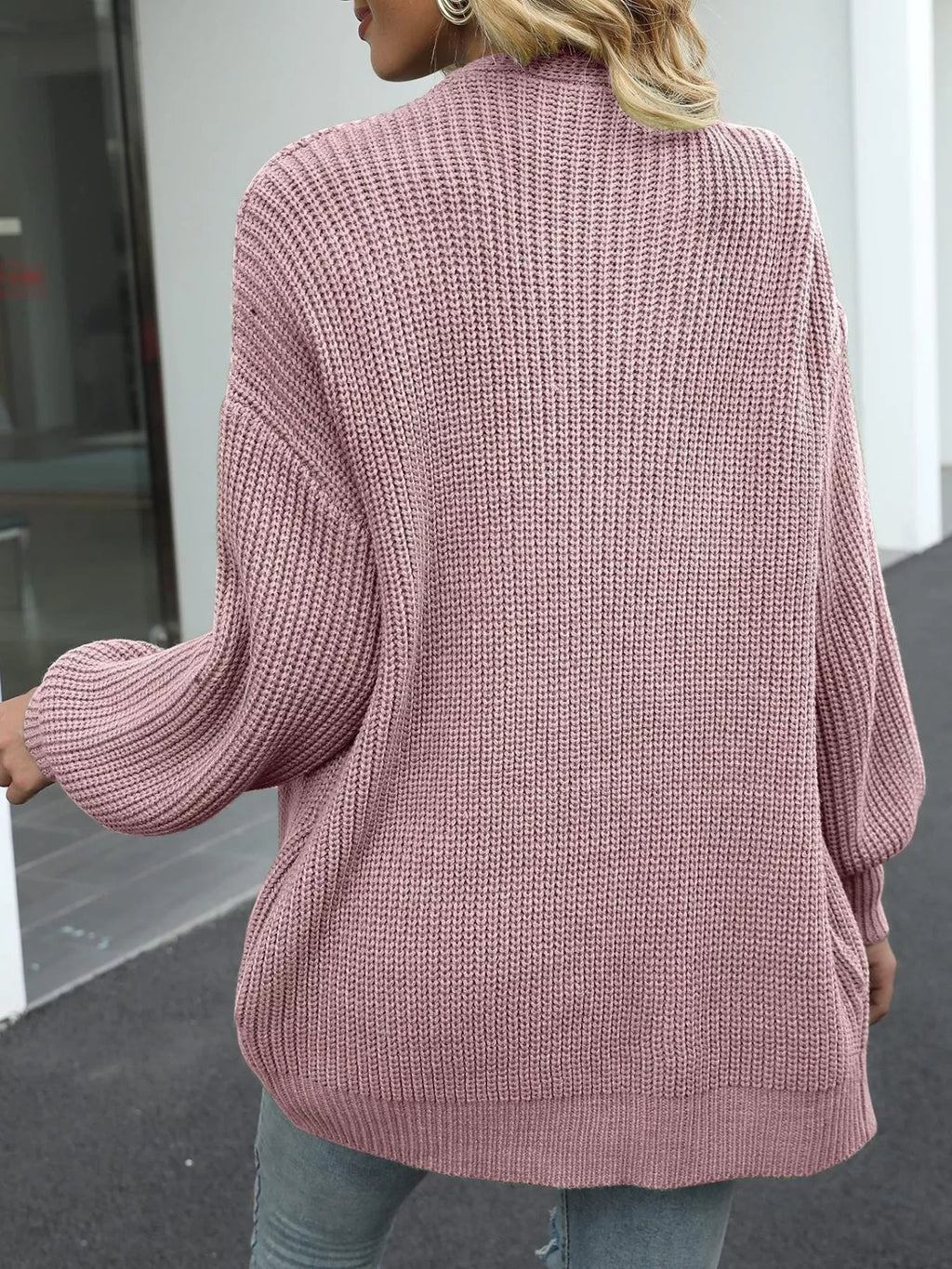Oversized Chunky Knit Open Front Cardigan 1e1850d4-1d15-4f42-8549-2ecb983a37c3-Max-Origin