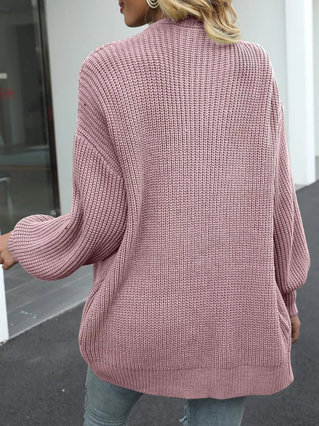 Oversized Chunky Knit Open Front Cardigan 1e1850d4-1d15-4f42-8549-2ecb983a37c3-Max-Origin
