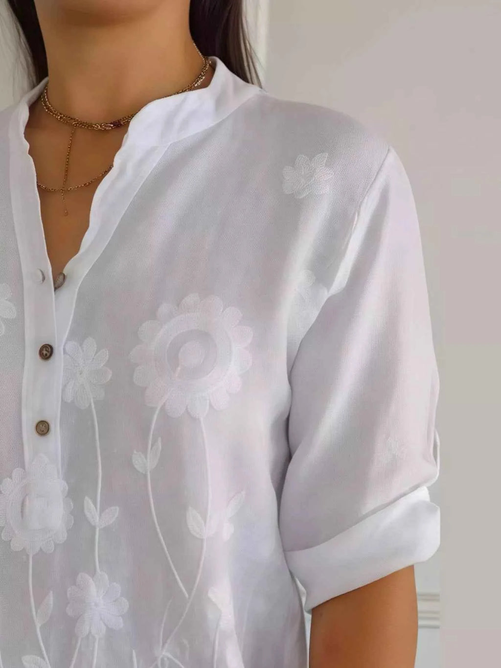 Full Size Floral Embroidered Button Detail Blouse Plus Size 1e18e418-6cd9-4ea1-8cf7-5c8066872615-Max-Origin