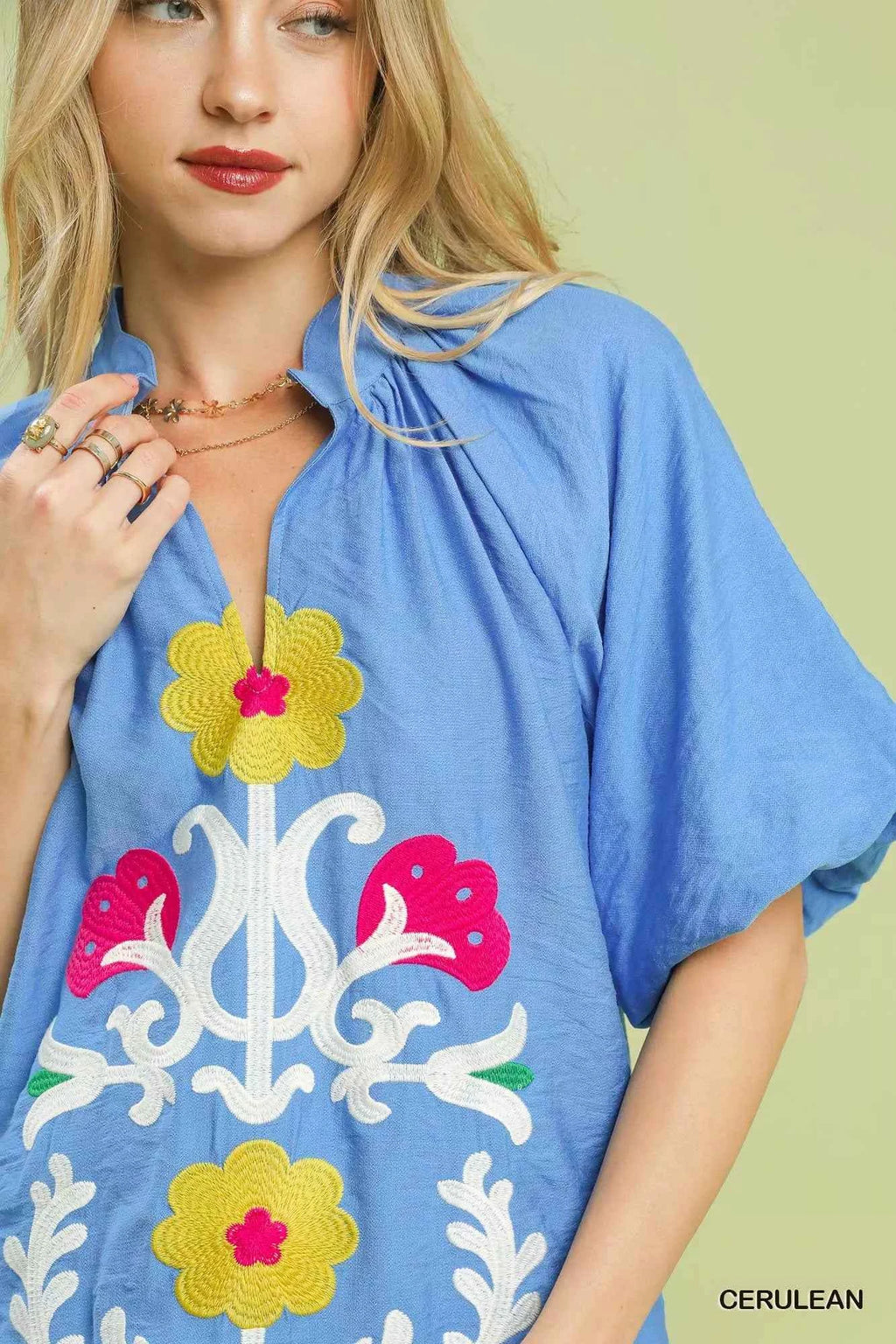 Umgee Embroidered Boho Puff Sleeve Blouse 1e26fc87-73fe-4721-91a7-5154e4be9a48-Max-Origin