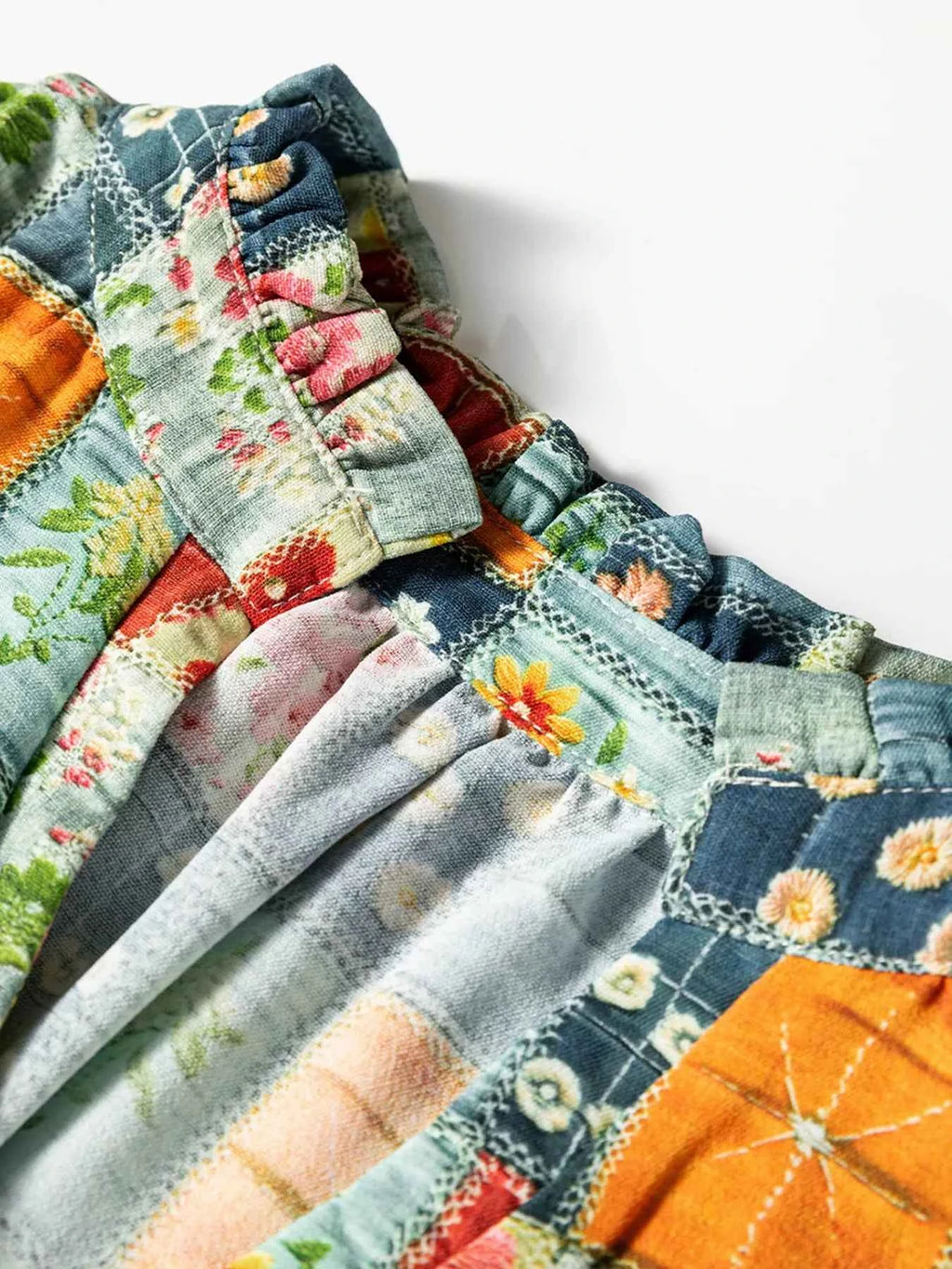 Floral Half Placket Notched Blouse 1e79091d8ec54119ba0e04aac013ed02-Max-Origin
